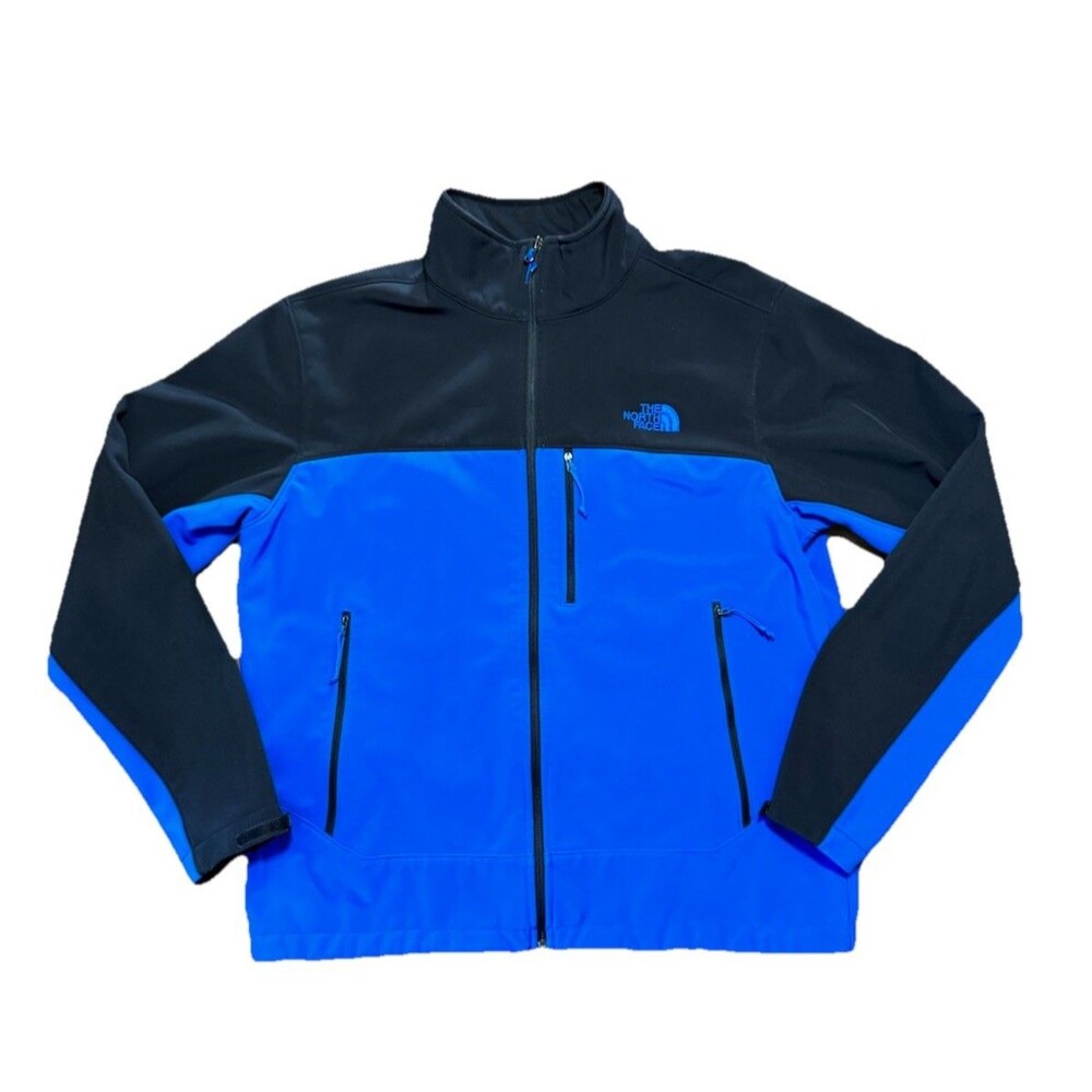 THE NORTH FACE Apex Bionic Windwall Soft Shell Full Zip Jacket Blue Men's L
